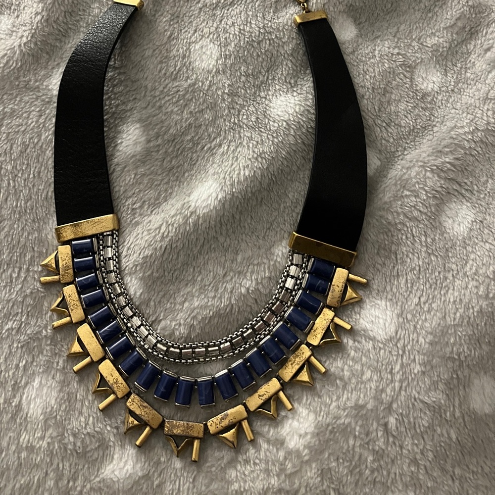 Stella and Dot Natalie Bib Necklace - Reversible Style